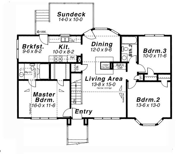 Floor Plan image of THOMASTON House Plan